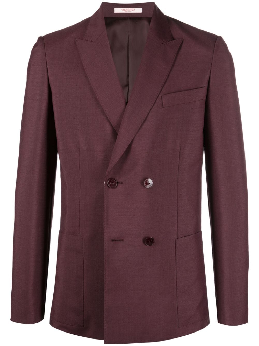 Valentino Garavani tailored double-breasted blazer - Purple von Valentino Garavani