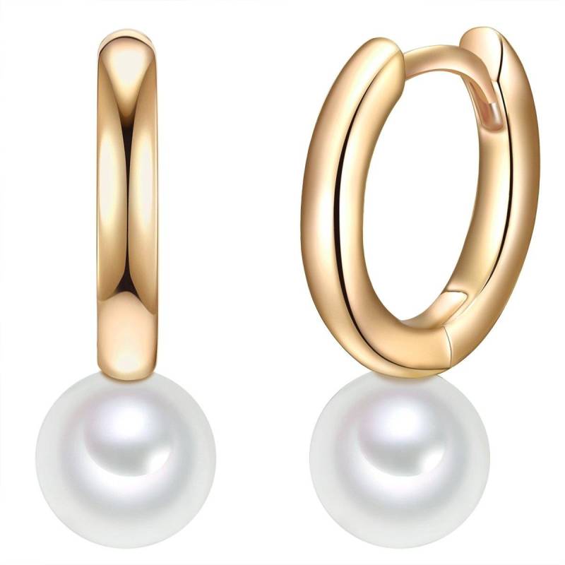 Creolen Damen Gold 19MM von Valero Pearls