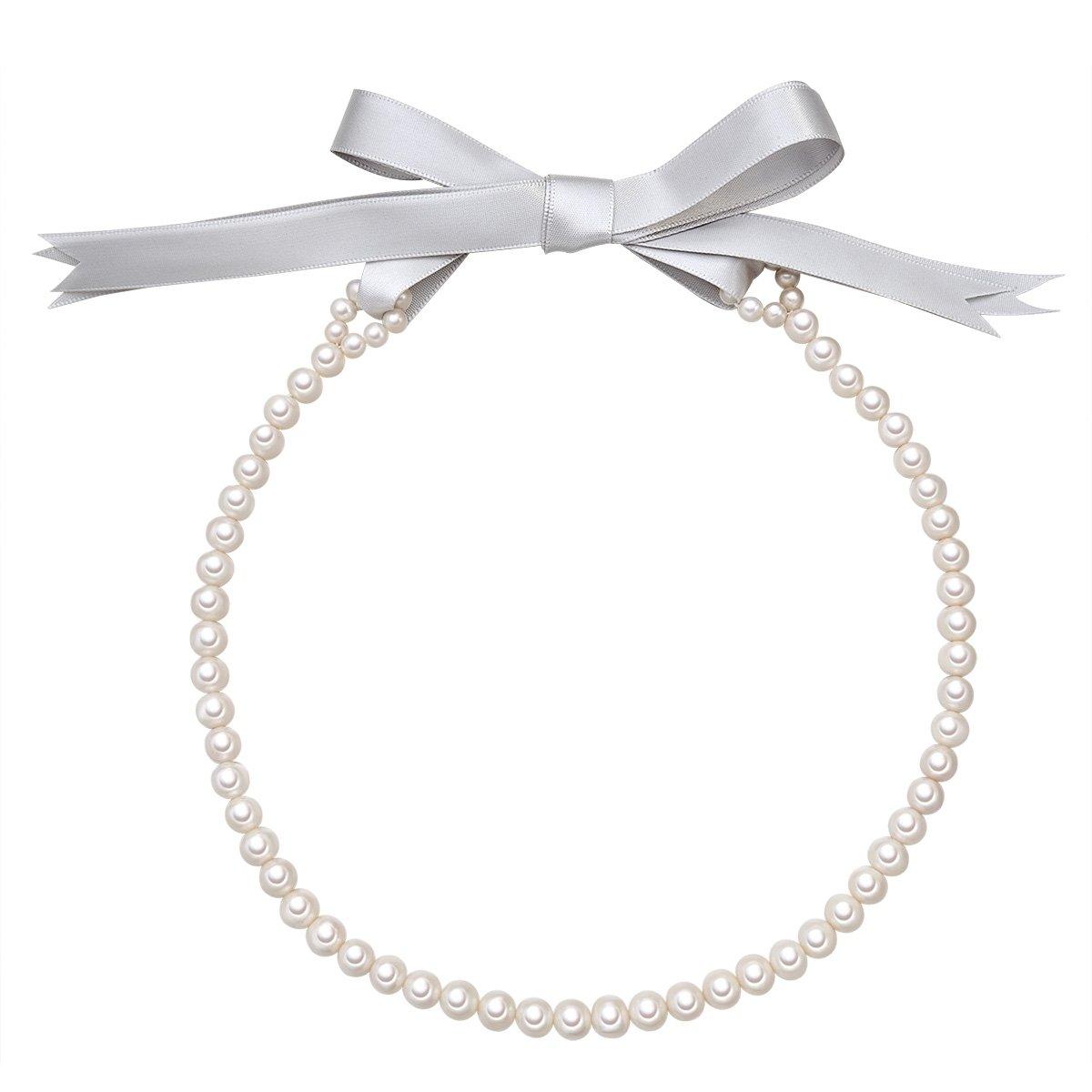 Perlen-kette Damen Weiss 45cm von Valero Pearls