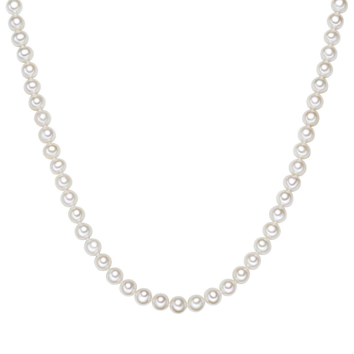 Perlenkette Damen Weiss 40cm von Valero Pearls