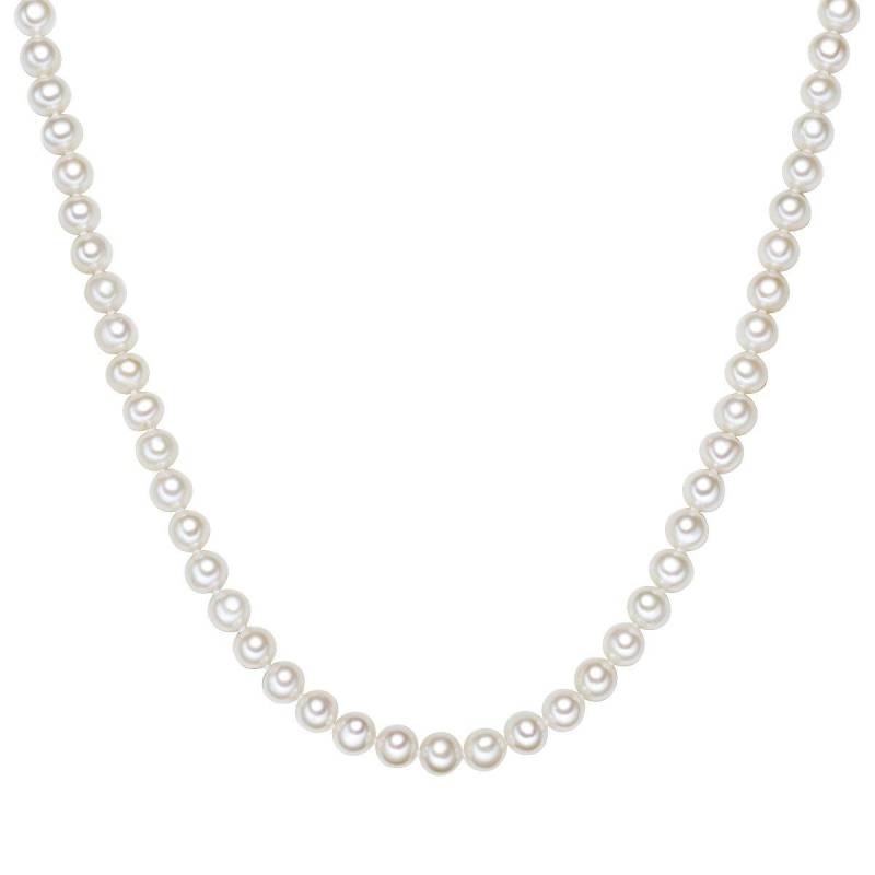 Perlenkette Damen Weiss 40cm von Valero Pearls