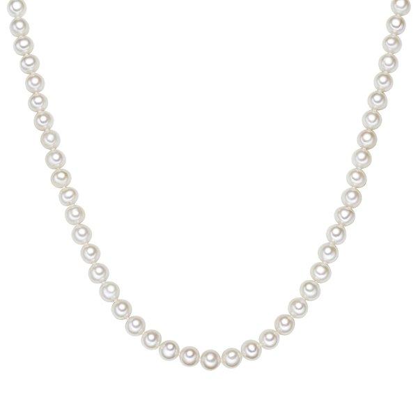 Perlenkette Damen Weiss 42cm von Valero Pearls