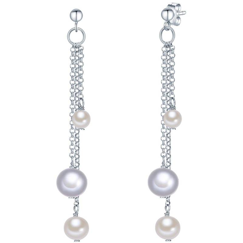 Perlen-ohrhänger Damen Silber 50mm von Valero Pearls