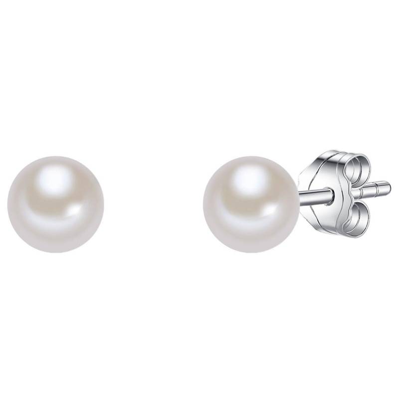 Perlen-ohrstecker Damen Weiss 5mm von Valero Pearls