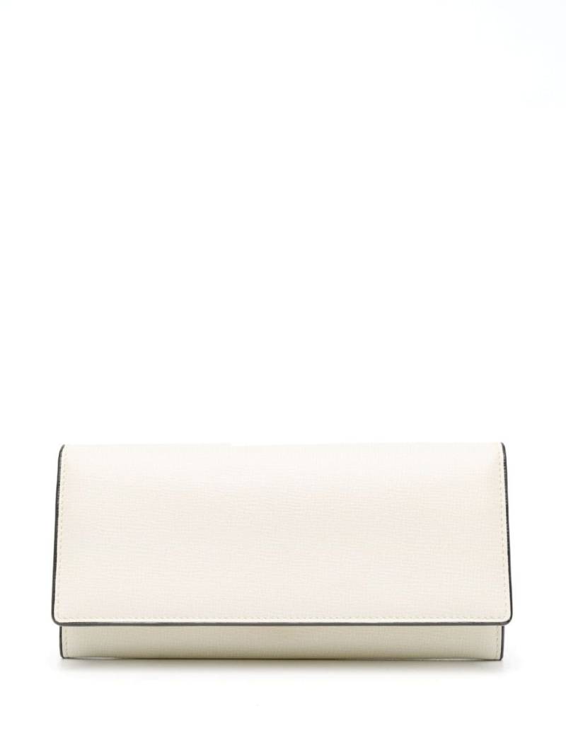 Valextra Continental leather wallet - Neutrals von Valextra