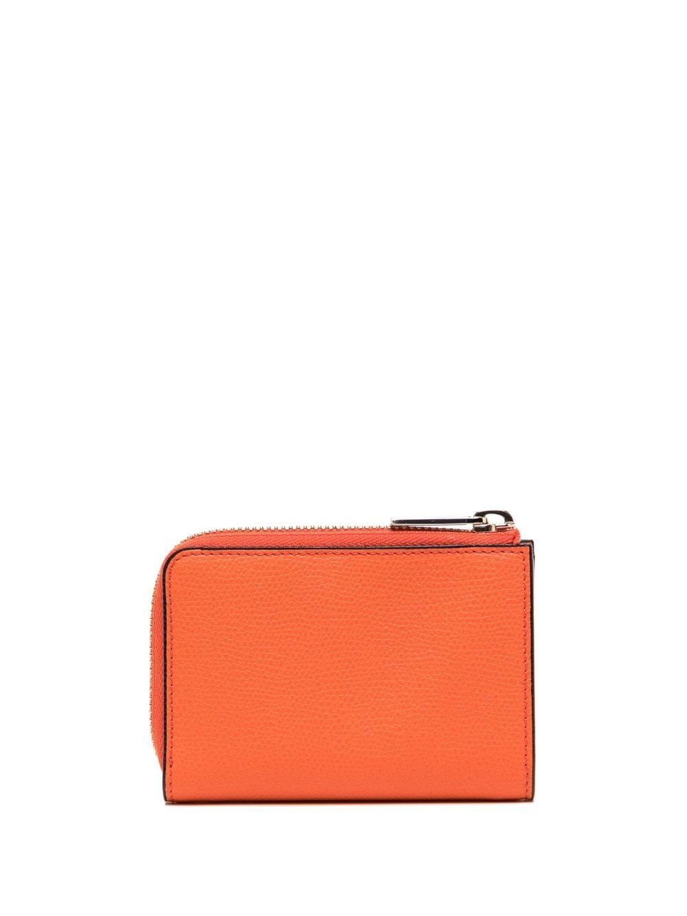 Valextra Key Holder zip-around wallet - Orange von Valextra