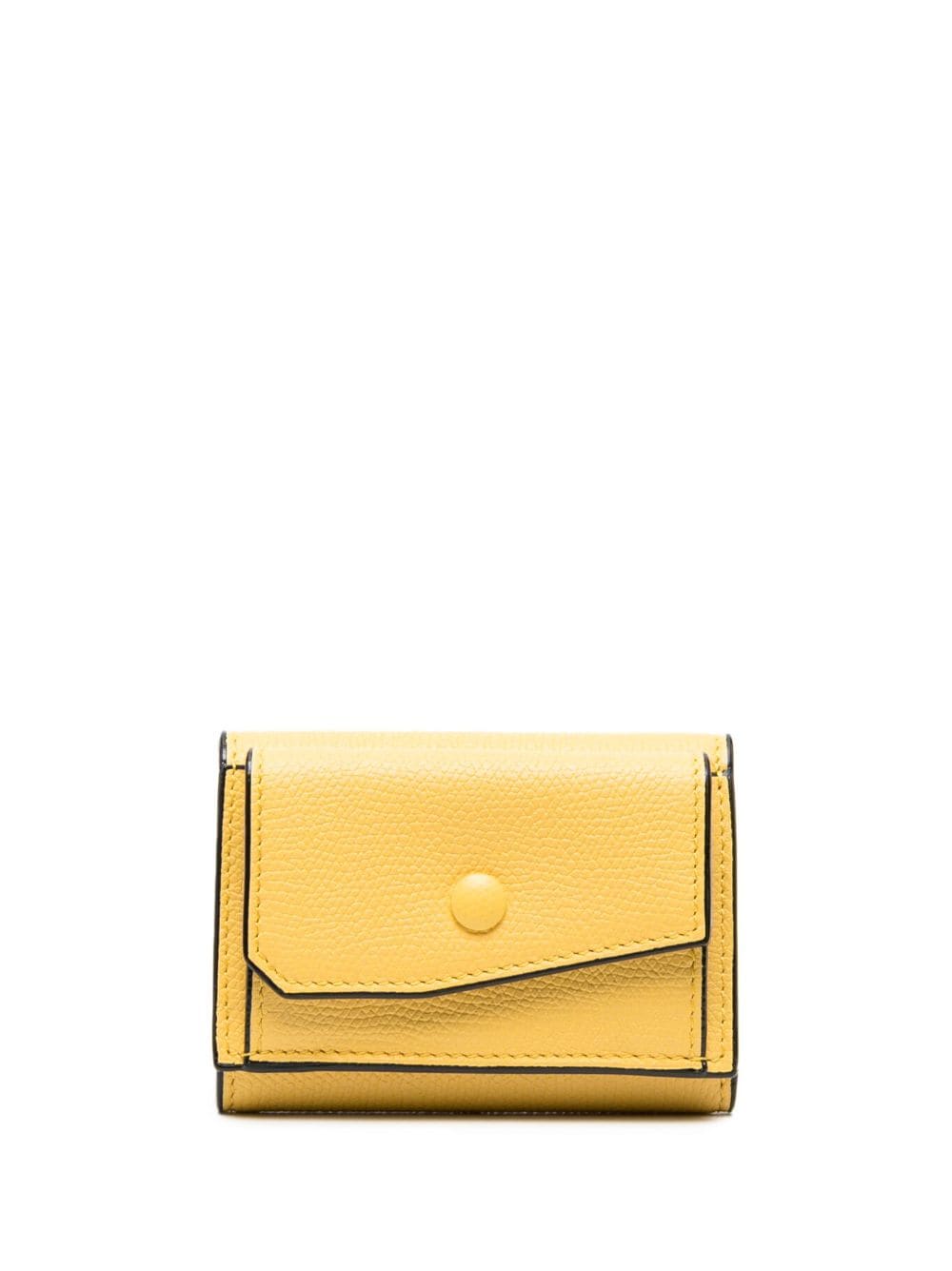 Valextra crocodile-embossed leather wallet - Yellow von Valextra