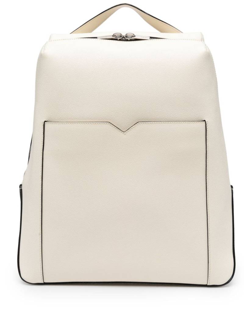 Valextra grained-leather backpack - Neutrals von Valextra