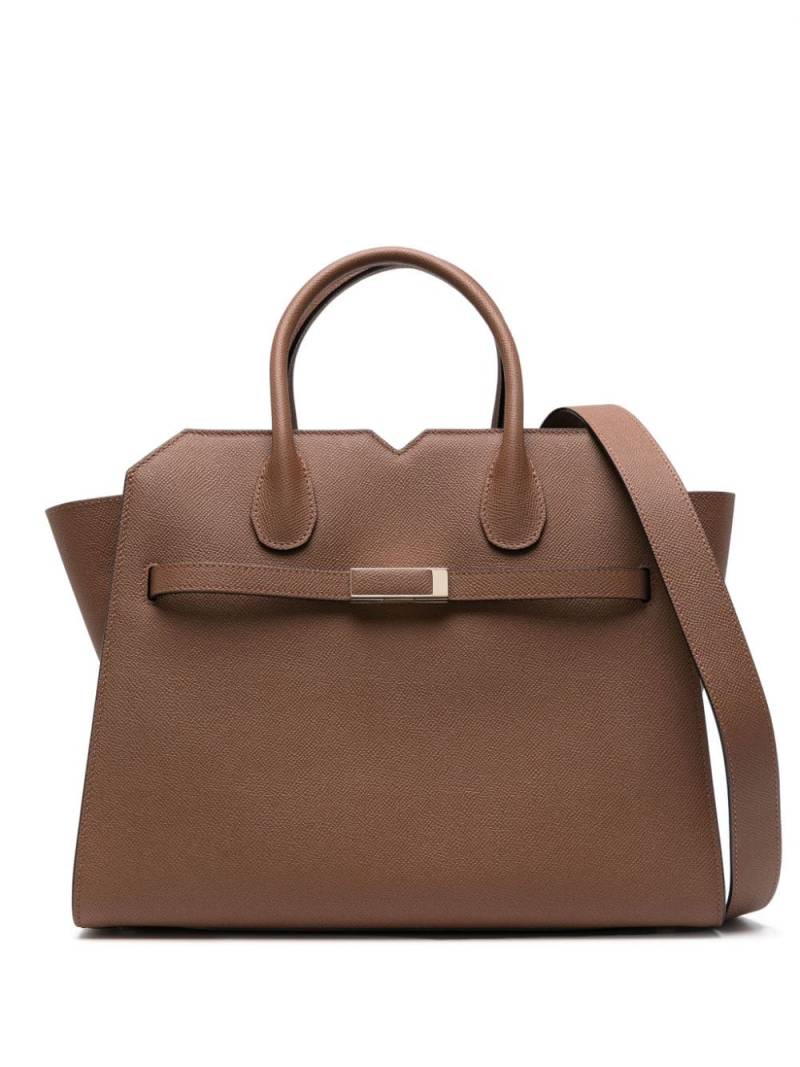 Valextra medium Milano tote bag - Brown von Valextra