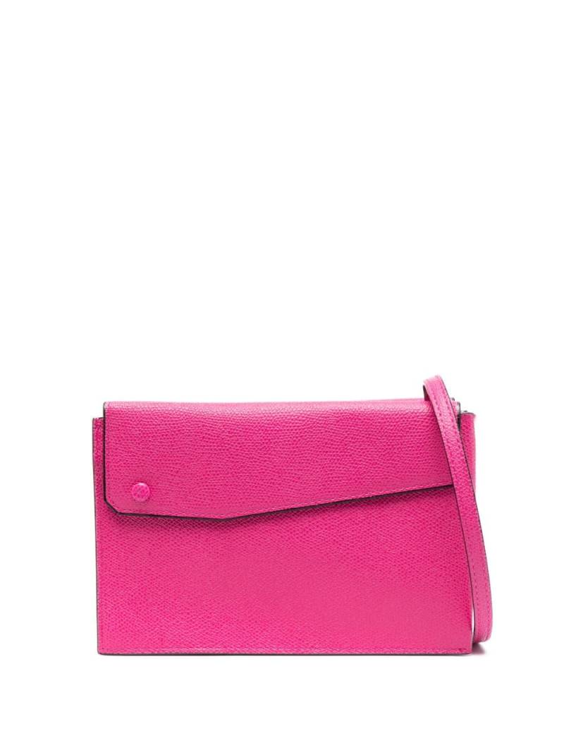 Valextra mini Pocket leather crossbody bag - Pink von Valextra