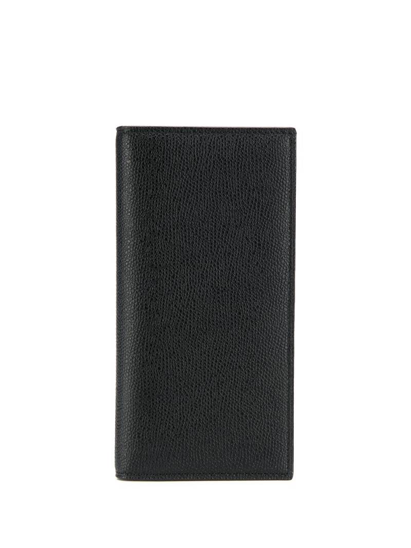 Valextra pebbled bi-fold wallet - Black von Valextra