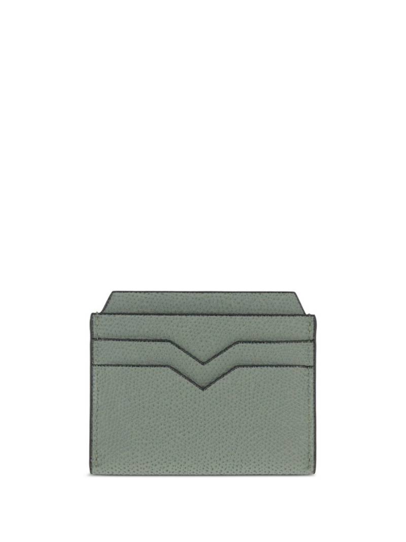 Valextra textured leather cardholder - Green von Valextra