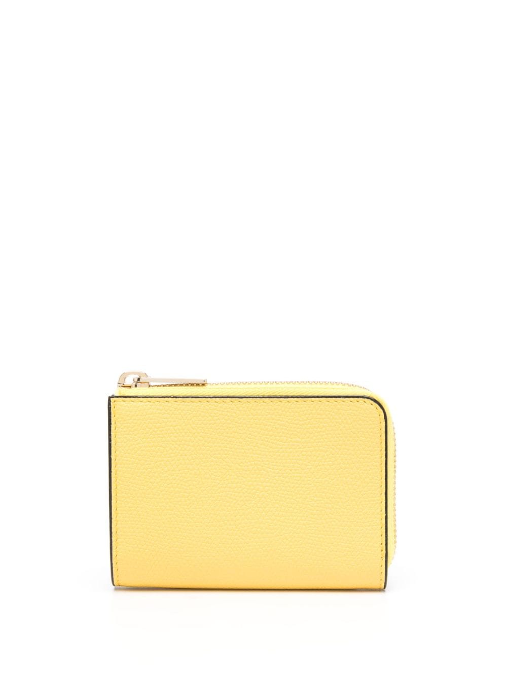 Valextra zip-up leather key holder - Yellow von Valextra