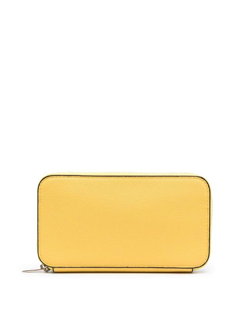 Valextra zipped continental wallet - Yellow von Valextra