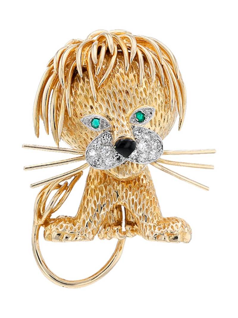 Van Cleef & Arpels 1960s Lion Ebouriffé brooch - Gold von Van Cleef & Arpels