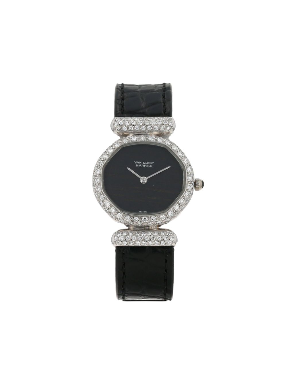 Van Cleef & Arpels 1970 pre-owned x Gérald Genta 24mm - Black von Van Cleef & Arpels