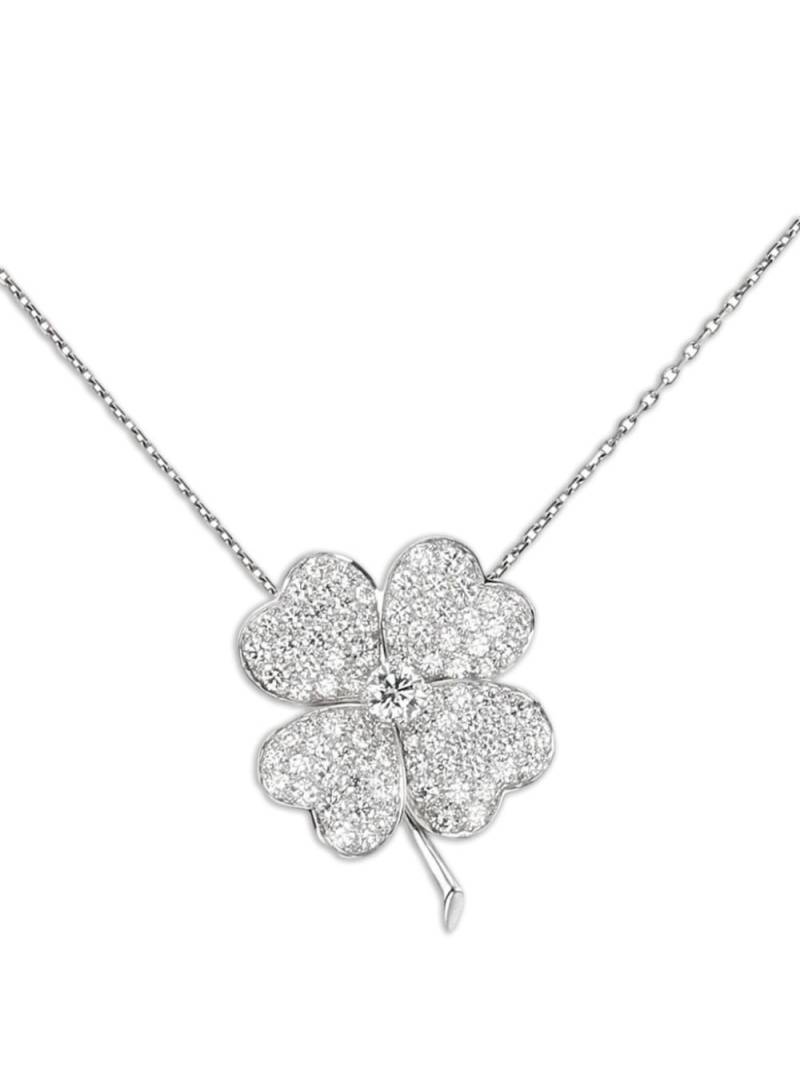 Van Cleef & Arpels 2010s 18kt white gold Cosmos diamond pendant - Silver von Van Cleef & Arpels