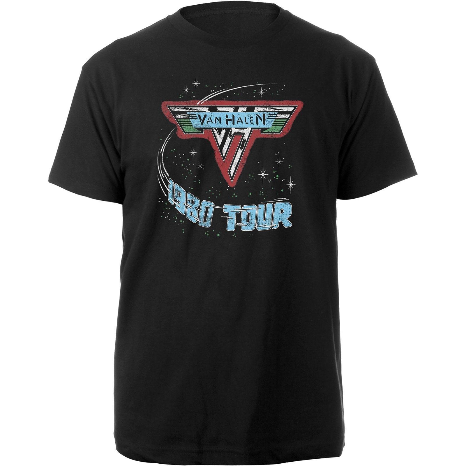 1980 Tour Tshirt Damen Schwarz S von Van Halen