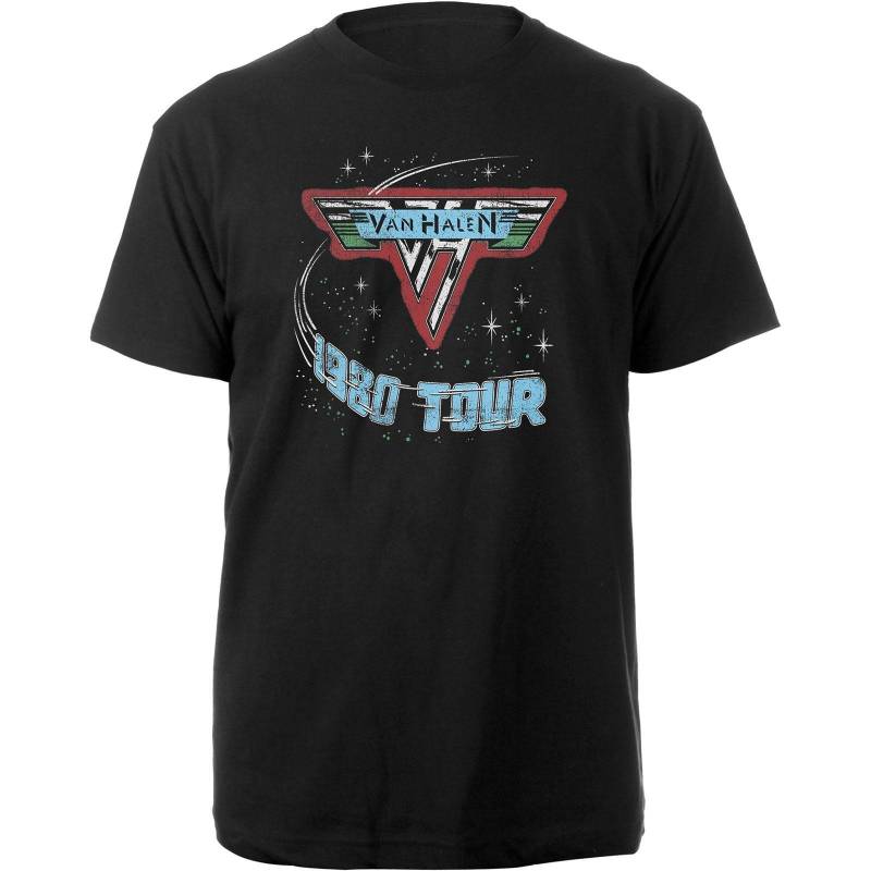 1980 Tour Tshirt Damen Schwarz XL von Van Halen