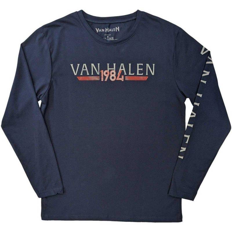 84 Tour Tshirt Langärmlig Damen Marine L von Van Halen