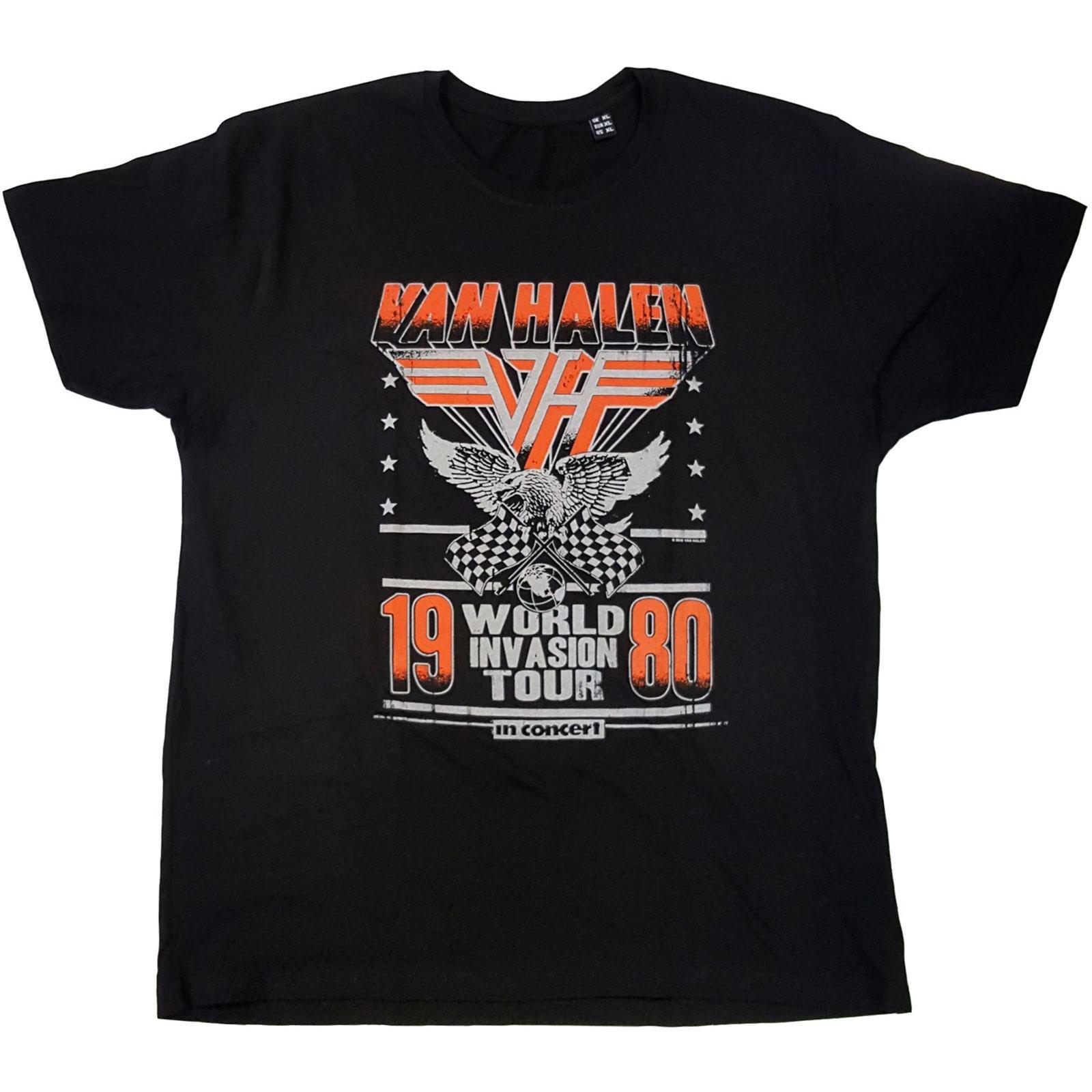 Van Halen - Invasion Tour ´80 TShirt, für Damen, Schwarz, Größe M von Van Halen