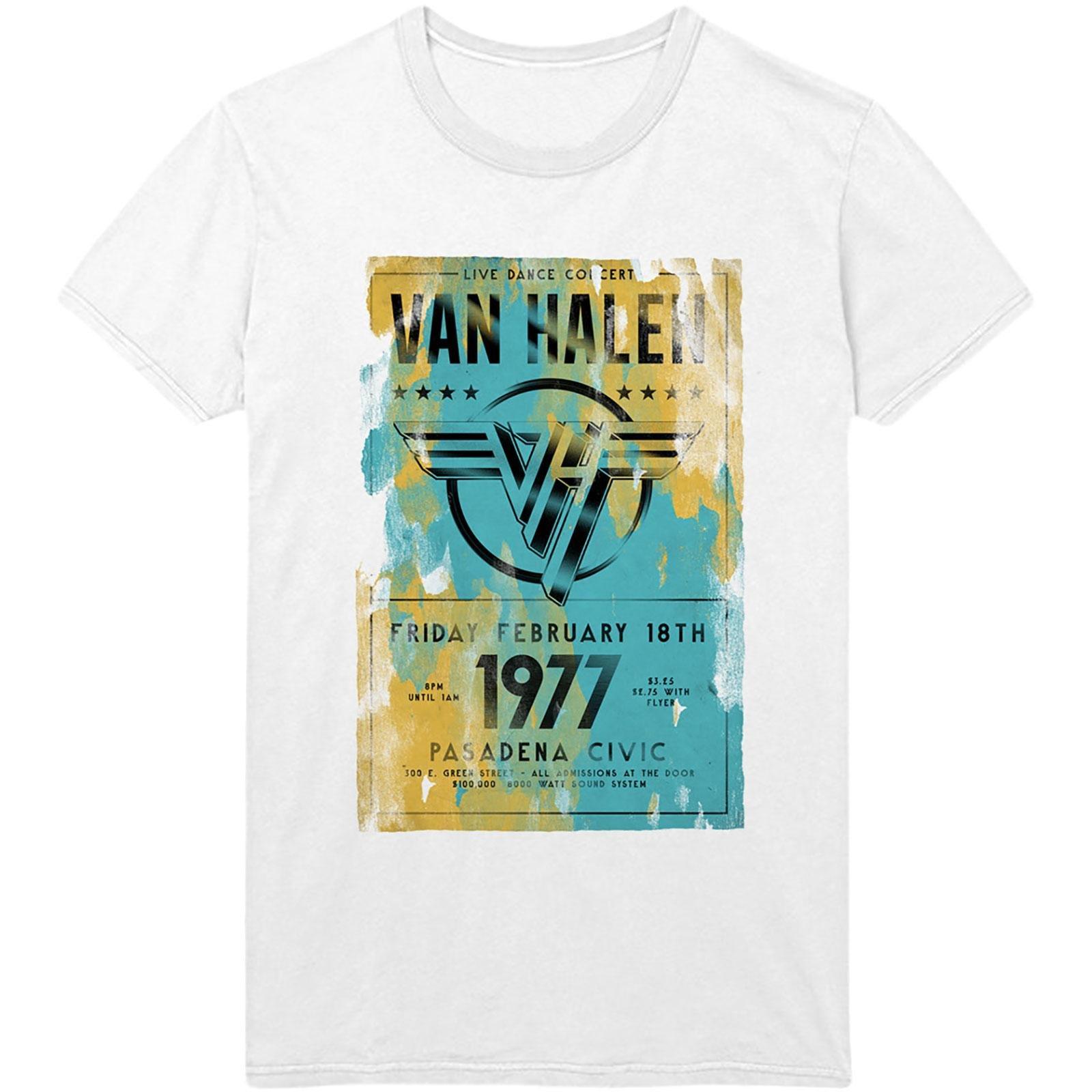 Van Halen - Pasadena ´77 TShirt, für Damen, Weiss, Größe M von Van Halen