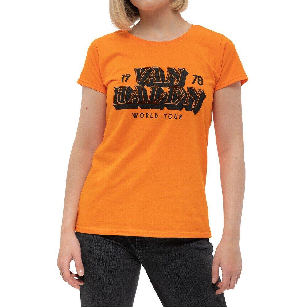 Van Halen - World Tour ´78 TShirt, für Damen, Orange, Größe XS von Van Halen