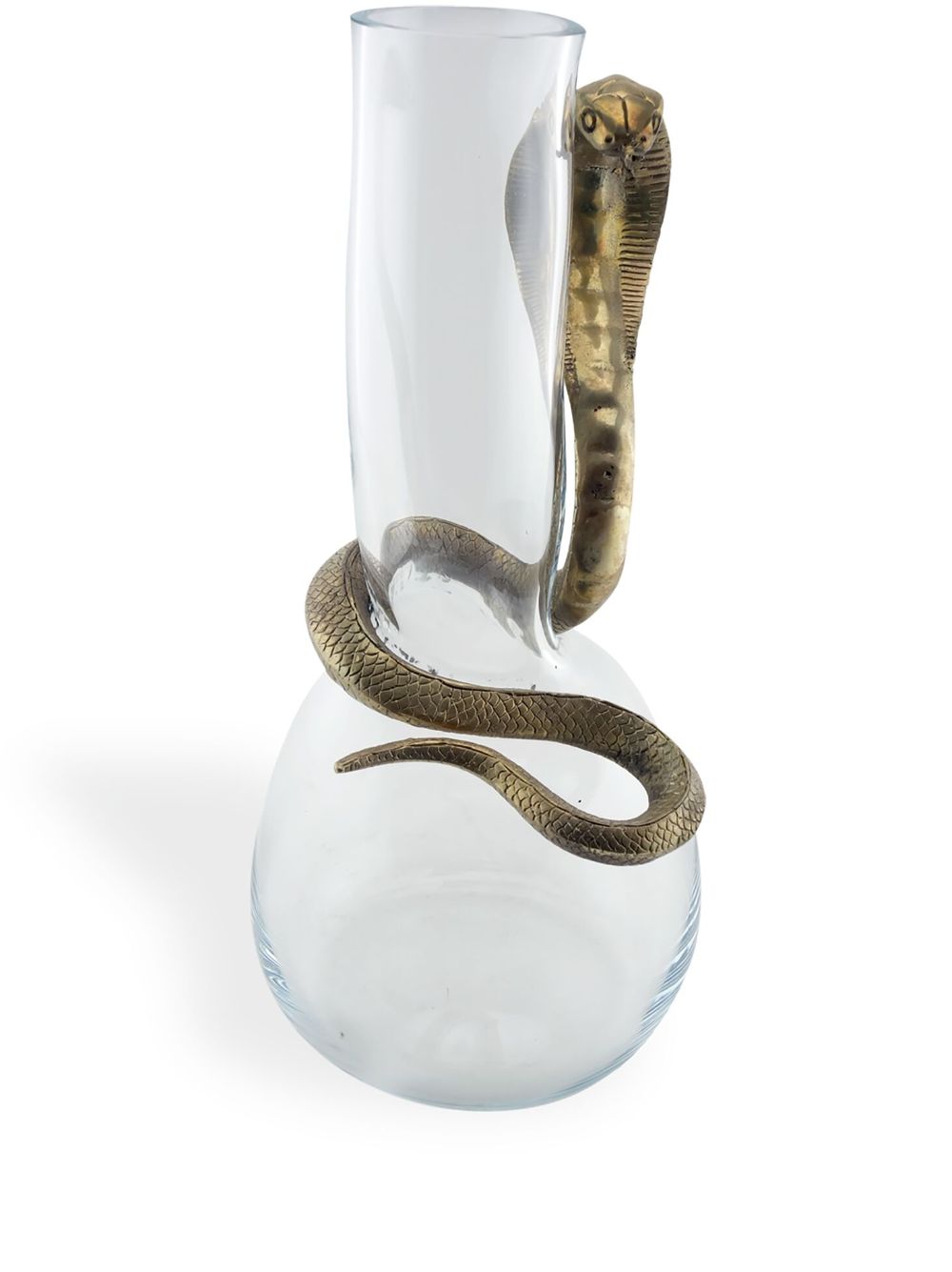 Vanessa Mitrani Cobra glass vase (400mm) - Gold von Vanessa Mitrani