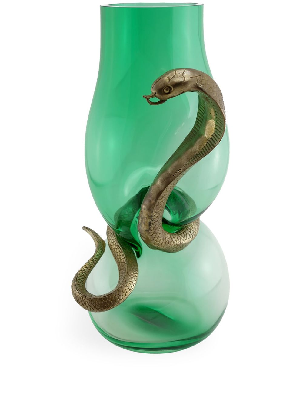 Vanessa Mitrani Cobra glass vase (400mm) - Green von Vanessa Mitrani