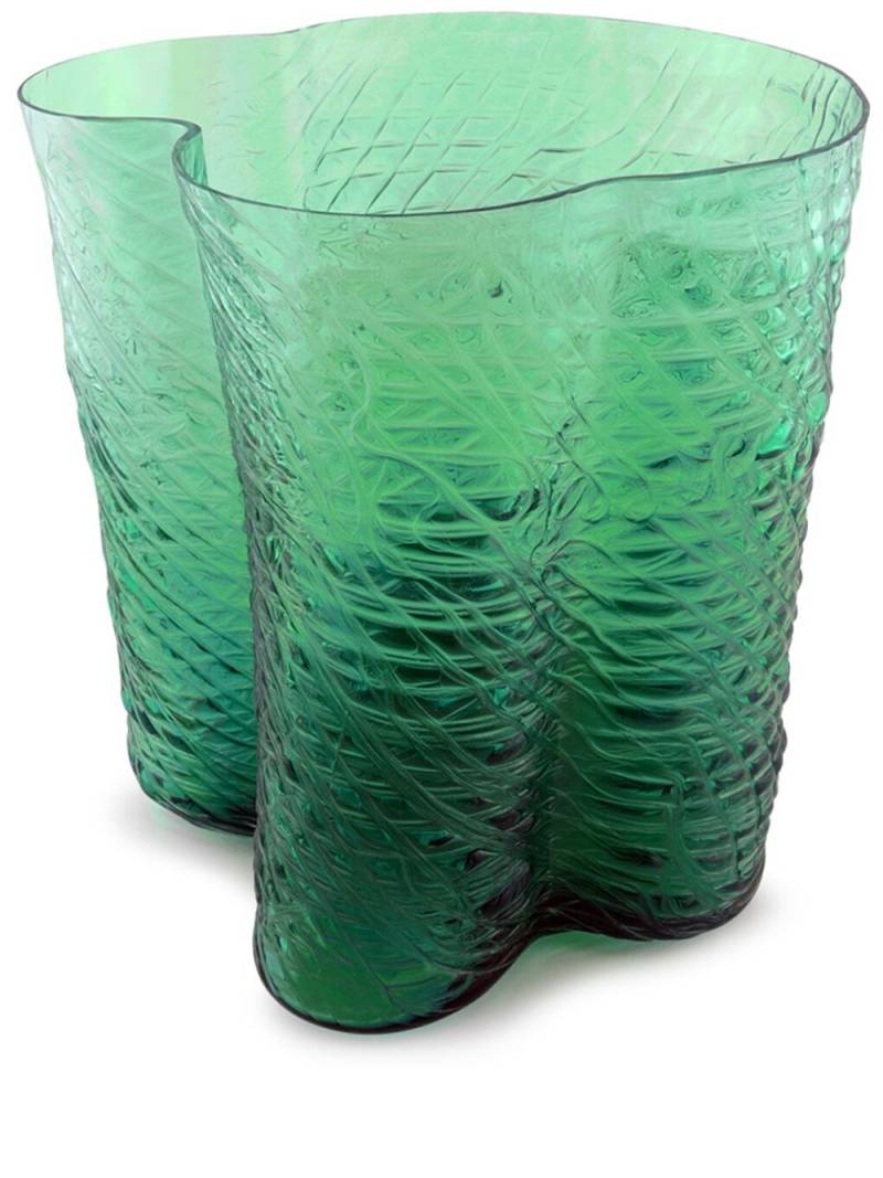 Vanessa Mitrani Skin glass vase (28cm x 30cm) - Green von Vanessa Mitrani