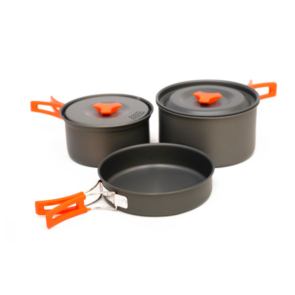 Vango - Hard Anodised Cook Kit - Topf Gr 4 Person grau von Vango