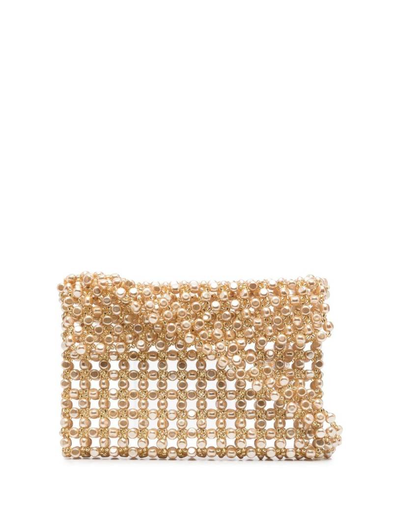 Vanina Le Sablena beaded shoulder bag - Gold von Vanina