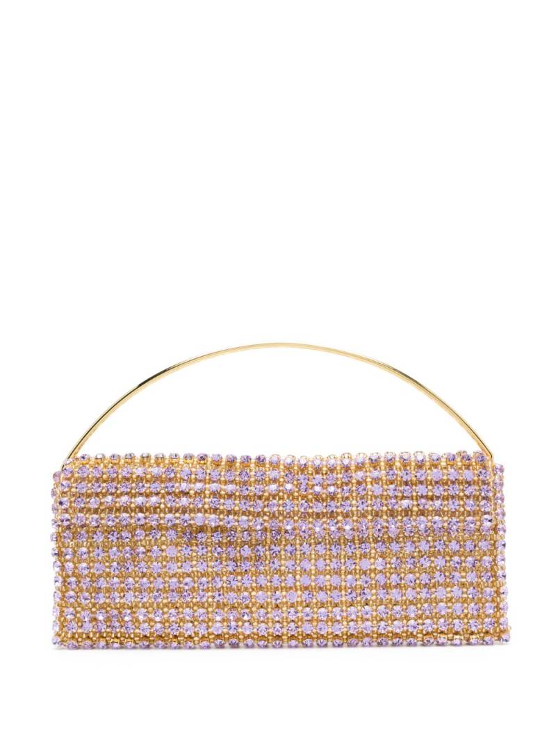 Vanina Maxi Les Nuances crystal-embellished clutch bag - Purple von Vanina