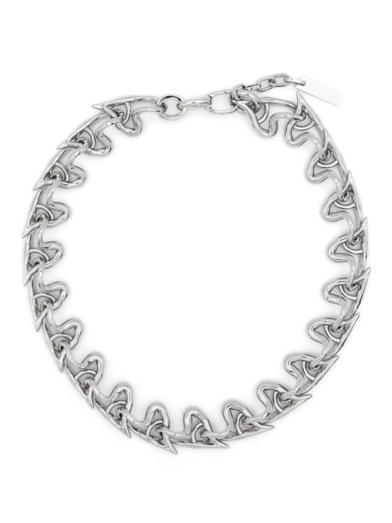 Vann Jewelry All-Over Hearts choker necklace - Silver von Vann Jewelry