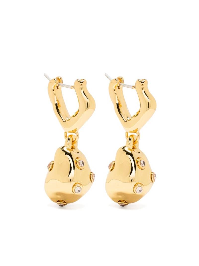 Vann Jewelry crystal-embellished drop earrings - Gold von Vann Jewelry