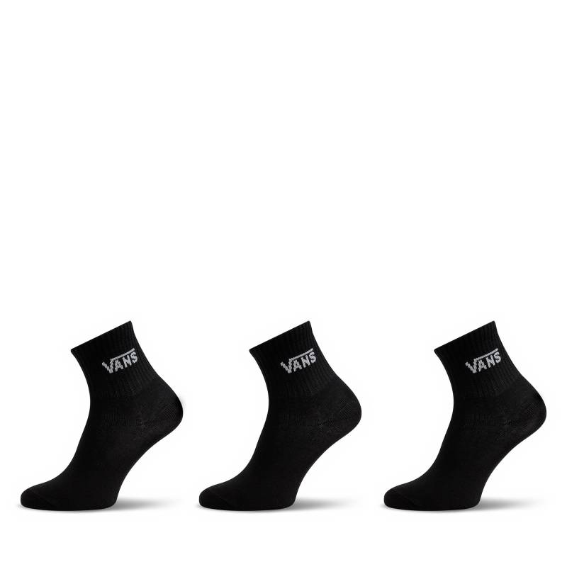 3er-Set hohe Damensocken Vans Classic Half Crew Sock VN00073EBLK1 Schwarz von Vans