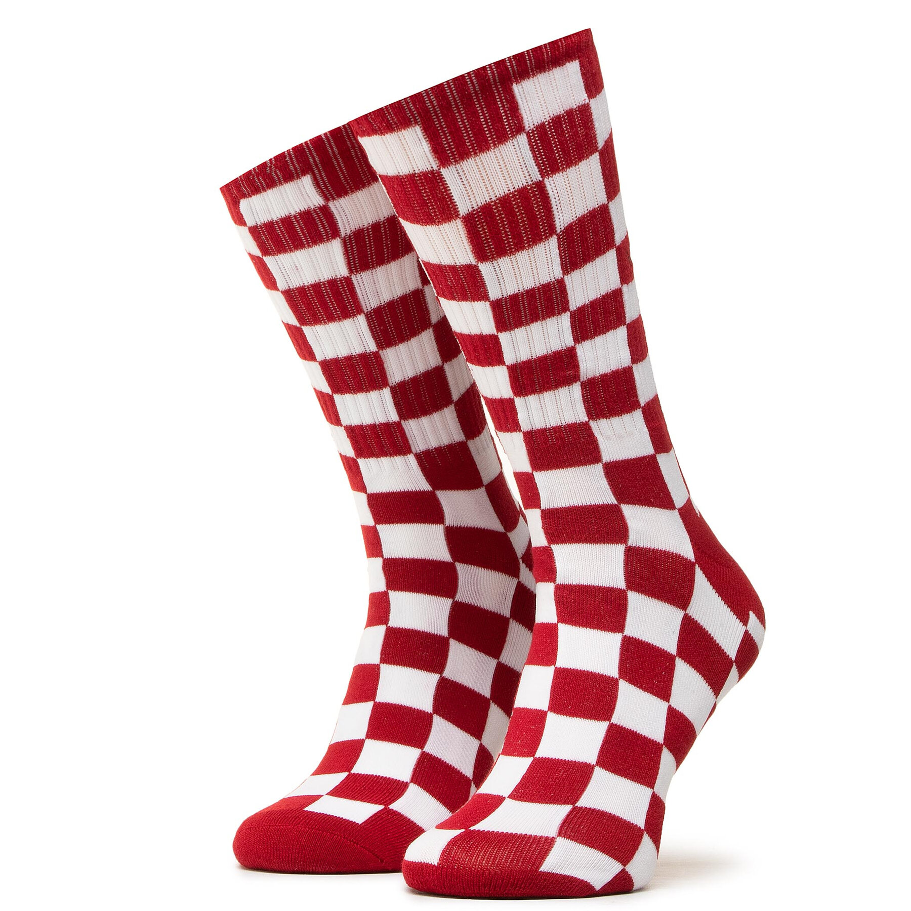 Hohe Damensocken Vans Checkerboard Crew VN0A3H3NRLM1 r.38,5/42 Rot von Vans