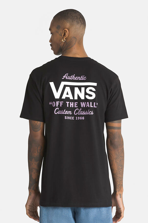 Vans Holder t-shirt | Black + Lavender | Herren  | L von Vans