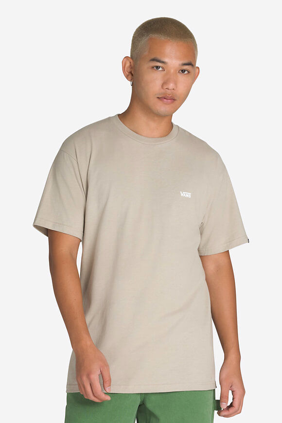 Vans Left Chest Logo T-Shirt | London Fog Grey | Herren  | L von Vans