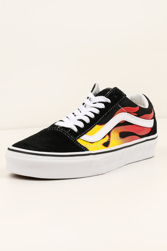 Vans Old Skool Sneaker | Schwarz + Rot + Gelb | unisex  | EU36.5 von Vans