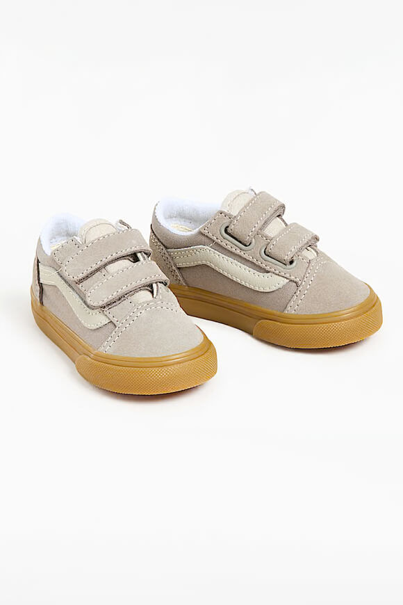 Vans Old Skool V Baby Sneaker | Neutral Block Gray + Gum | Baby | EU24.5 Vans Old Skool V Baby Sneaker | Neutral Block Gray + Gum | Baby | EU24.5 von Vans