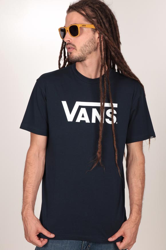 Vans T-Shirt | Navy + Weiss | Herren  | L von Vans