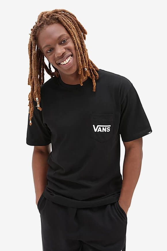 Vans T-Shirt | Schwarz + Weiss + Echtblau | Herren  | M von Vans