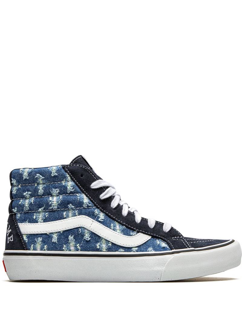 Vans x Supreme Sk8-Hi "Hole Punch Denim - Blue" sneakers von Vans