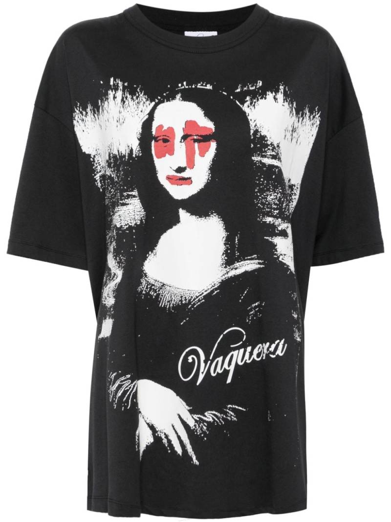 Vaquera graphic-print cotton T-shirt - Black von Vaquera