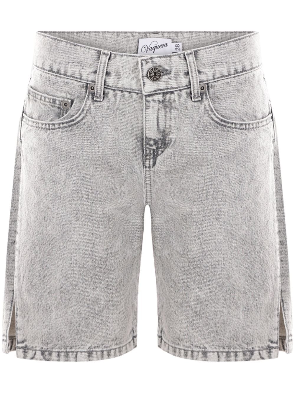 Vaquera side-slit denim shorts - Grey von Vaquera