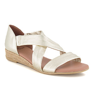 Varese Damen Flache Sandalette Gold von Varese