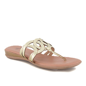 Varese Damen Flip Flop Gold von Varese