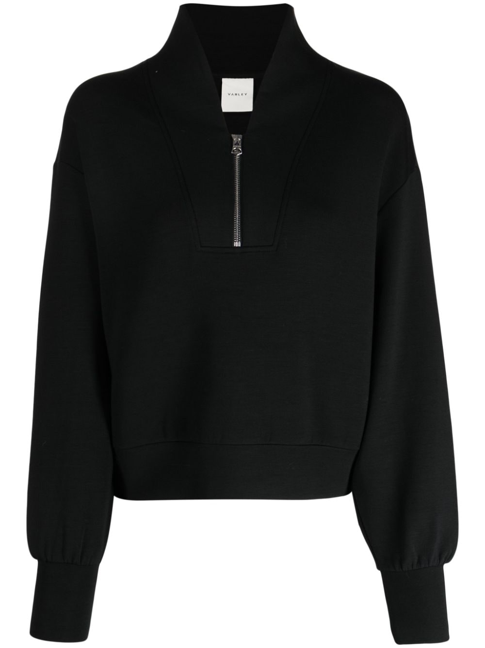 Varley Davidson zipped jersey sweatshirt - Black von Varley