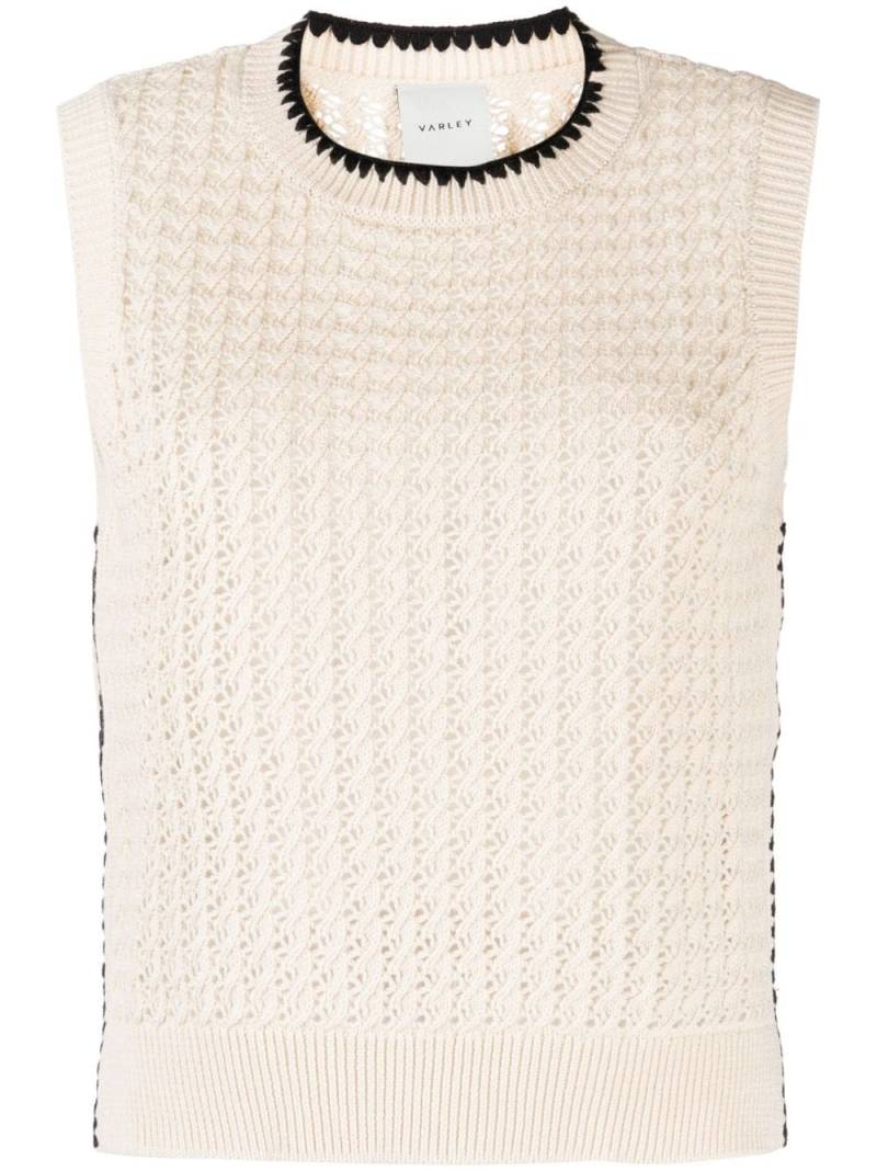 Varley Delaney cotton knit vest - Neutrals von Varley